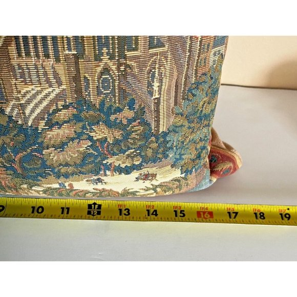 Paris Large European Tapestry Cushion Pillow Cover Home Decor 18x18" no Infill - Picture 10 of 13